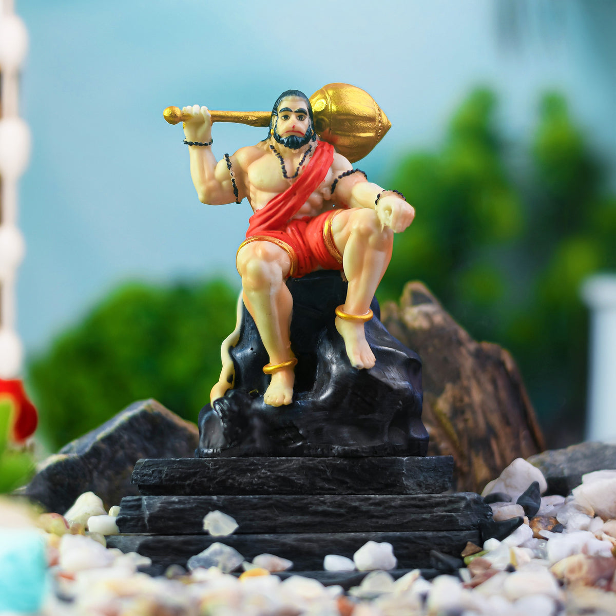 Vastujewel Bahubali Bajrangbali Hanuman  - Perfect for Car Dashboard & Home Decor